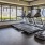 a gym with exercise equipment
