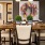 a dining table with chairs around it