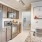 a kitchen with stainless steel appliances